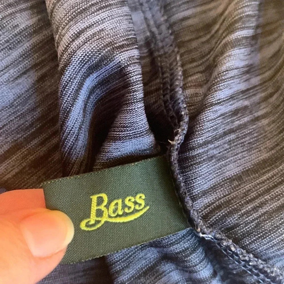 Bass Performance Athletic Short Sleeve T-Shirt Men’s Medium Black and Blue-Gray - Picture 4 of 5